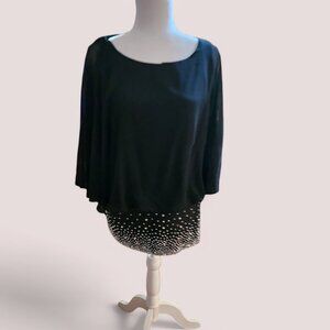 Black After 5 Blouse